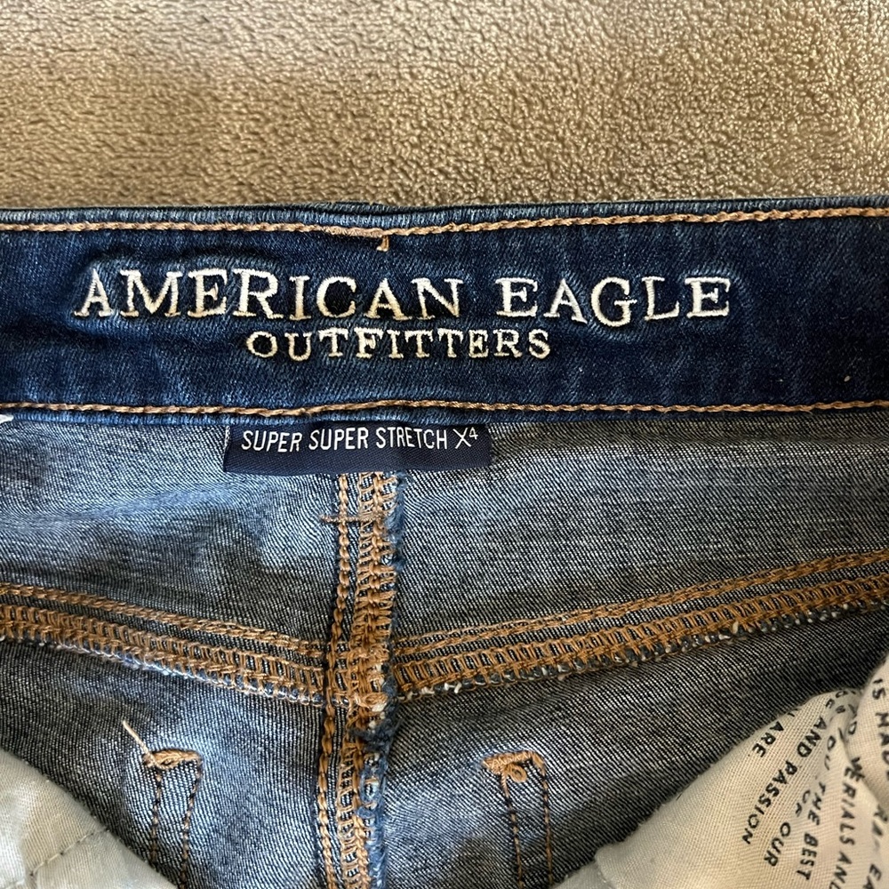 American Eagle Super Super Super Stretch Dark Was… - image 3